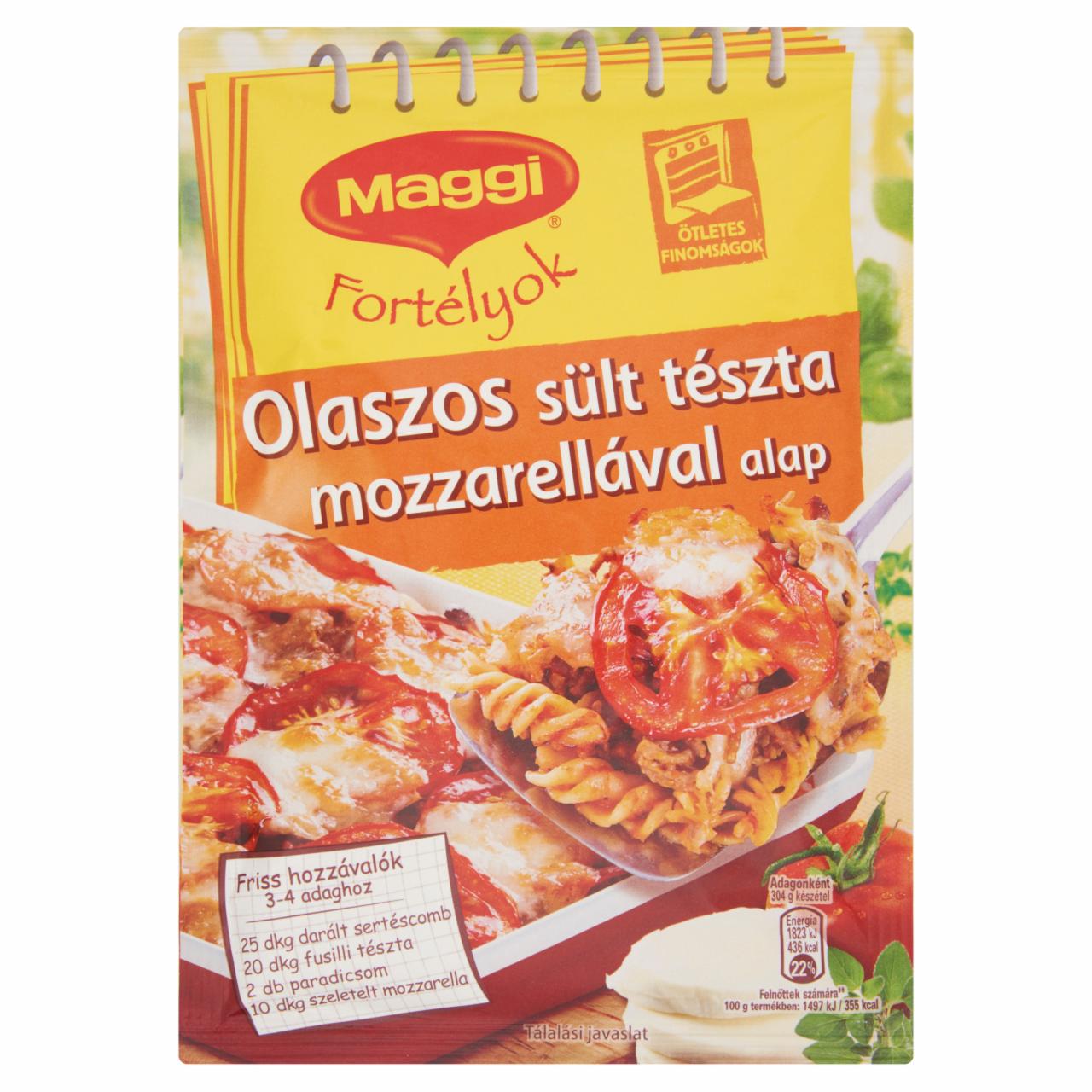 Képek - Maggi Fortélyok Olaszos sült tészta mozzarellával alap 40 g