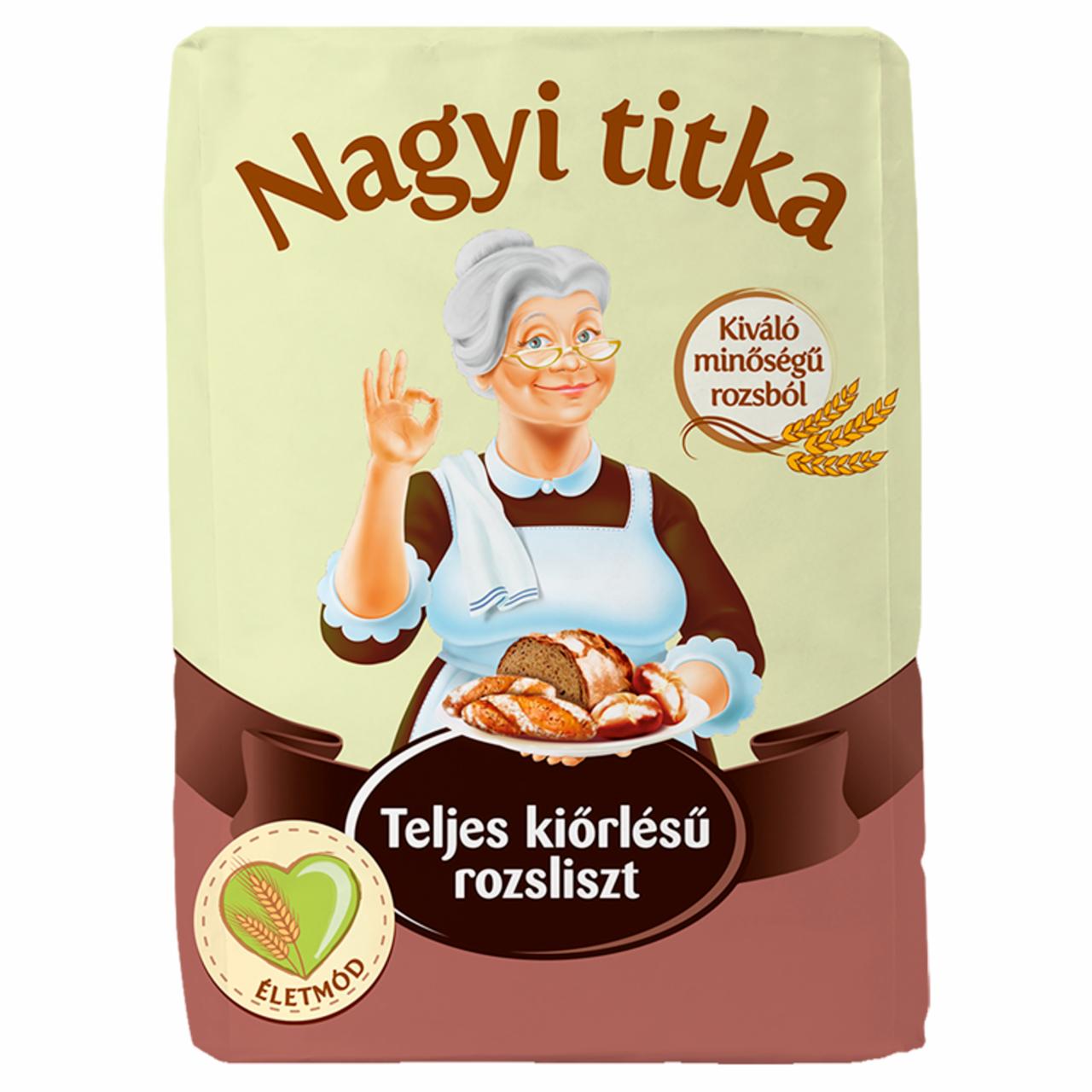 Képek - Nagyi titka teljes kiőrlésű rozsliszt RTKL 1 kg