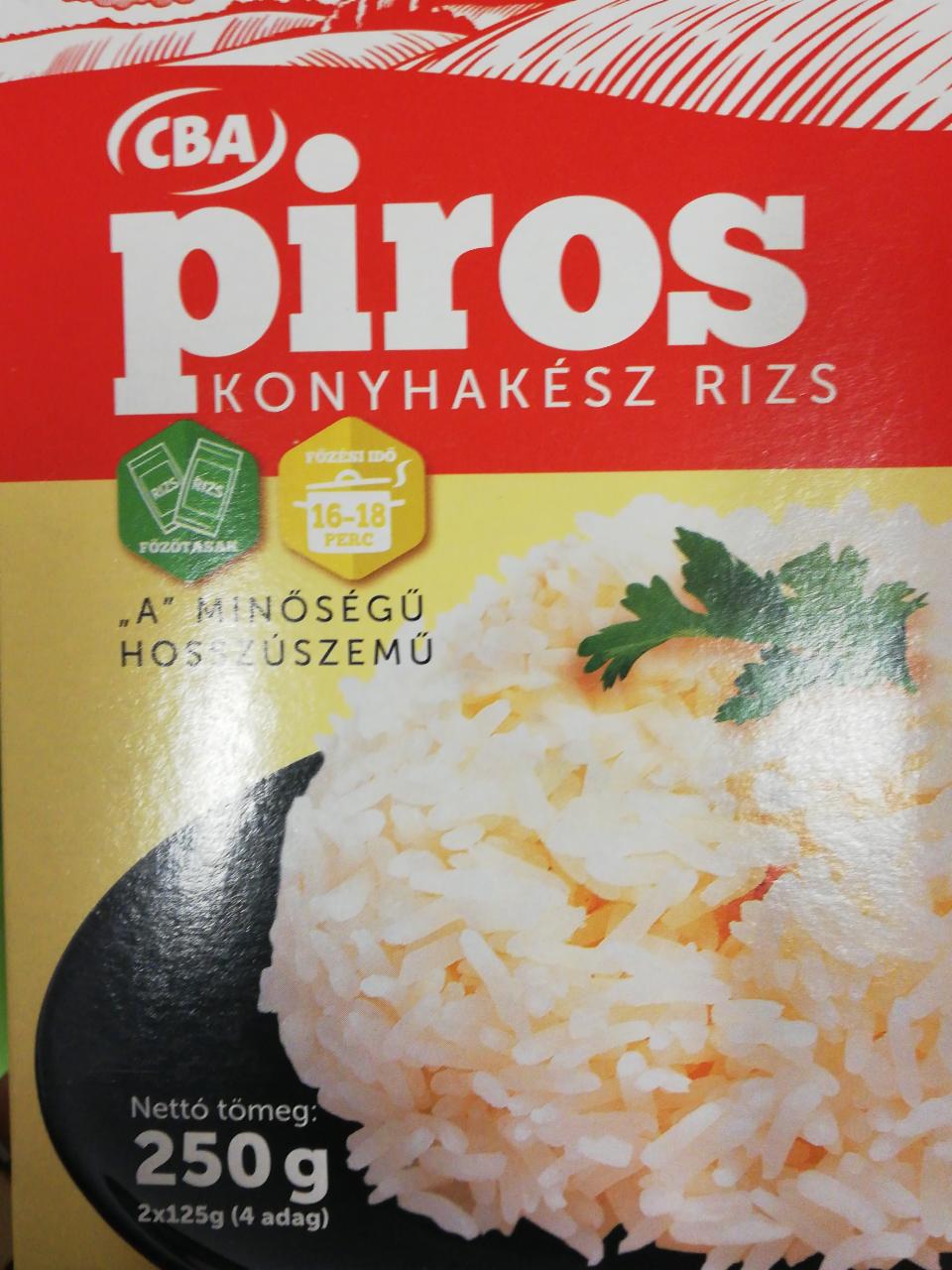 Képek - Konyhakész A minőségű hosszúszemű rizs CBA Piros