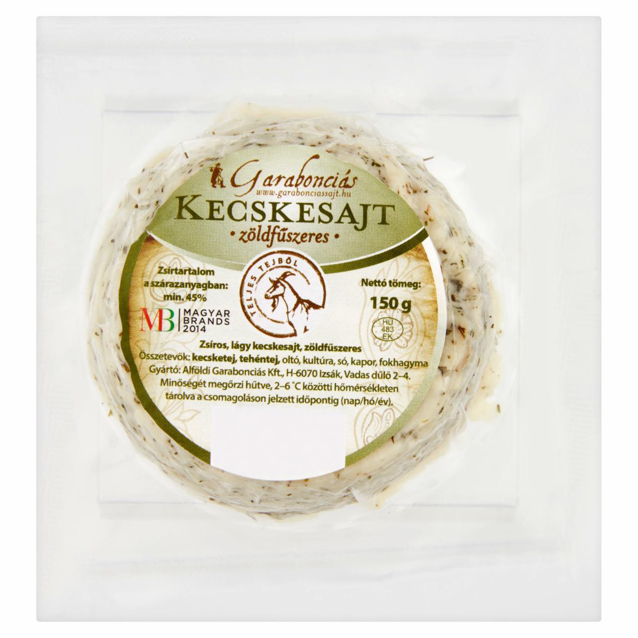 Képek - Garabonciás zöldfűszeres kecskesajt 150 g