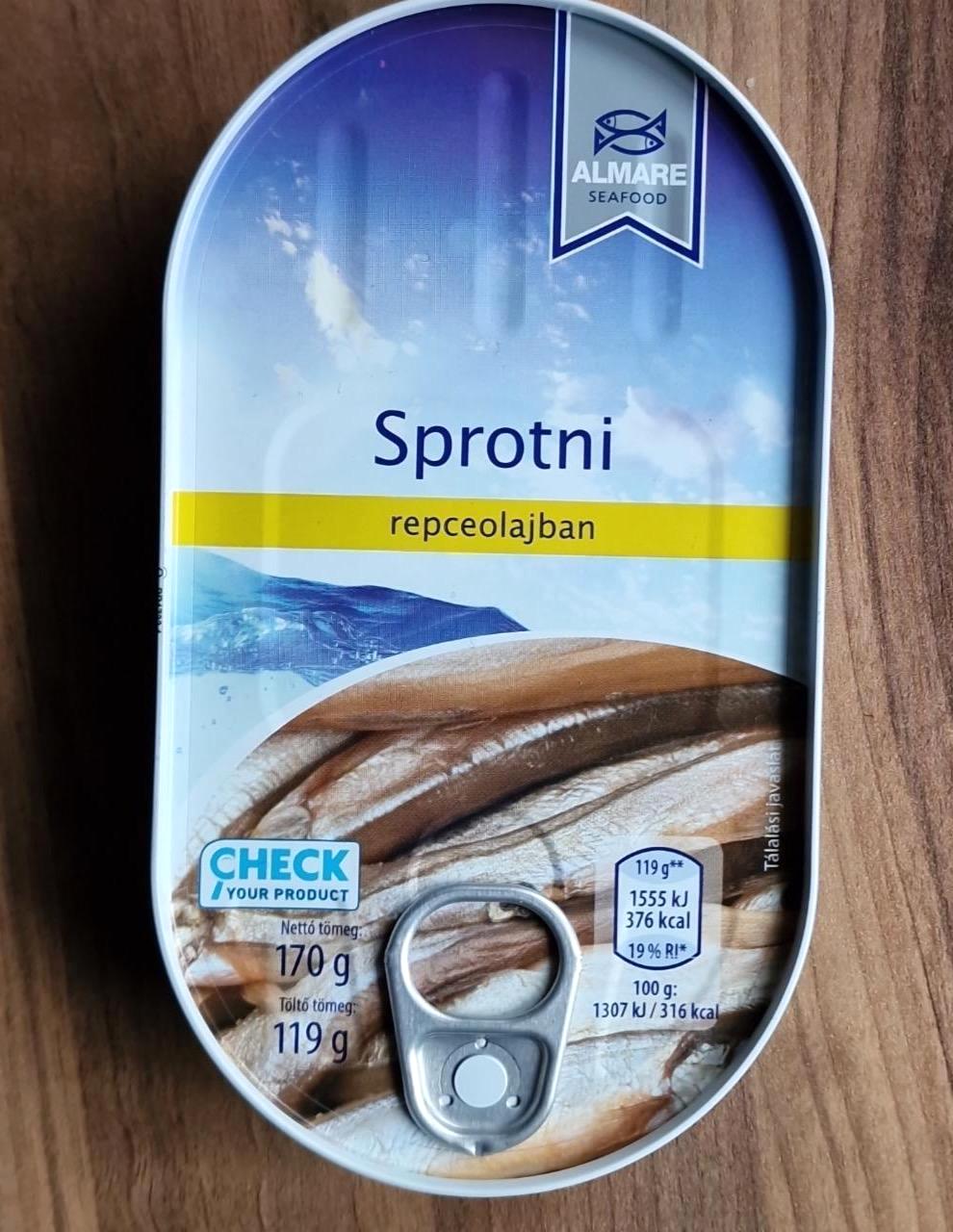 Képek - Sprotni repceolajban Almare seafood