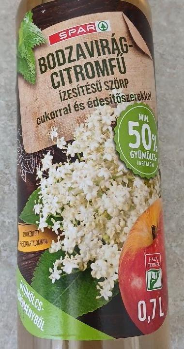 Képek - Bodzavirág- citromfű ízesítésű szörp Spar