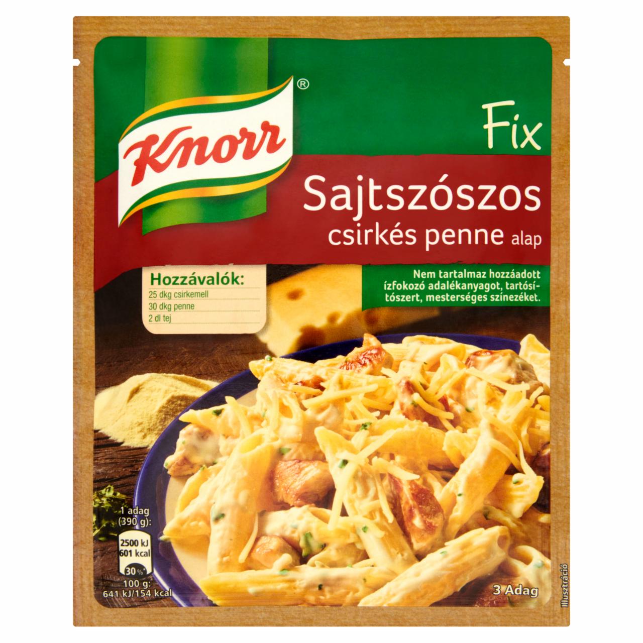 Képek - Knorr Fix sajtszószos csirkés penne alap 40 g