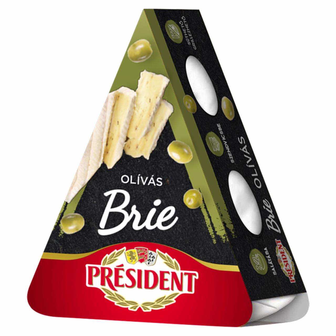 Képek - Président Brie olívás, zsírdús sajt 125 g