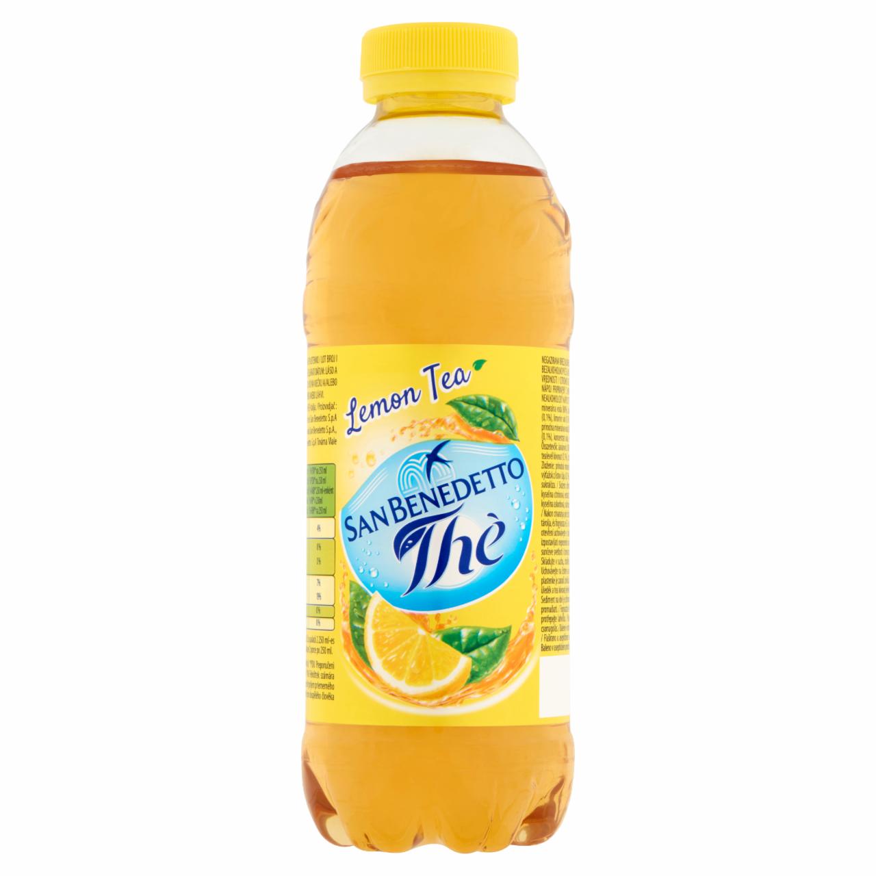 Képek - San Benedetto Thè citromos ice tea ízű üdítőital cukorral és édesítőszerrel 0,5 l