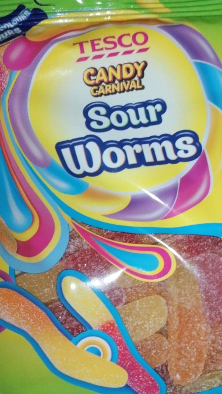 Képek - Candy carnival Sour worms gumicukor Tesco