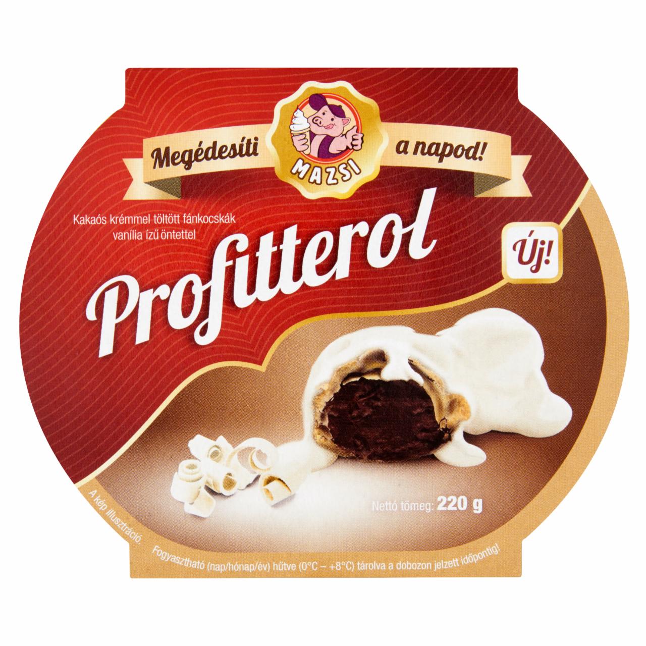 Képek - Mazsi Profiterol kakaós krémmel töltött fánkocskák habkrémben 220 g