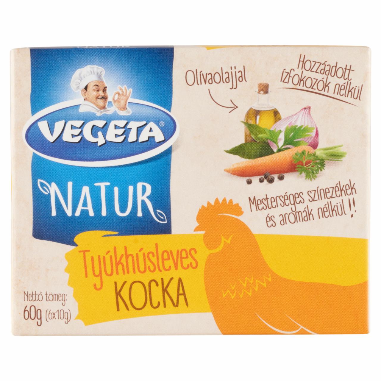 Képek - Vegeta Natur tyúkhúsleves kocka 6 x 10 g (60 g)