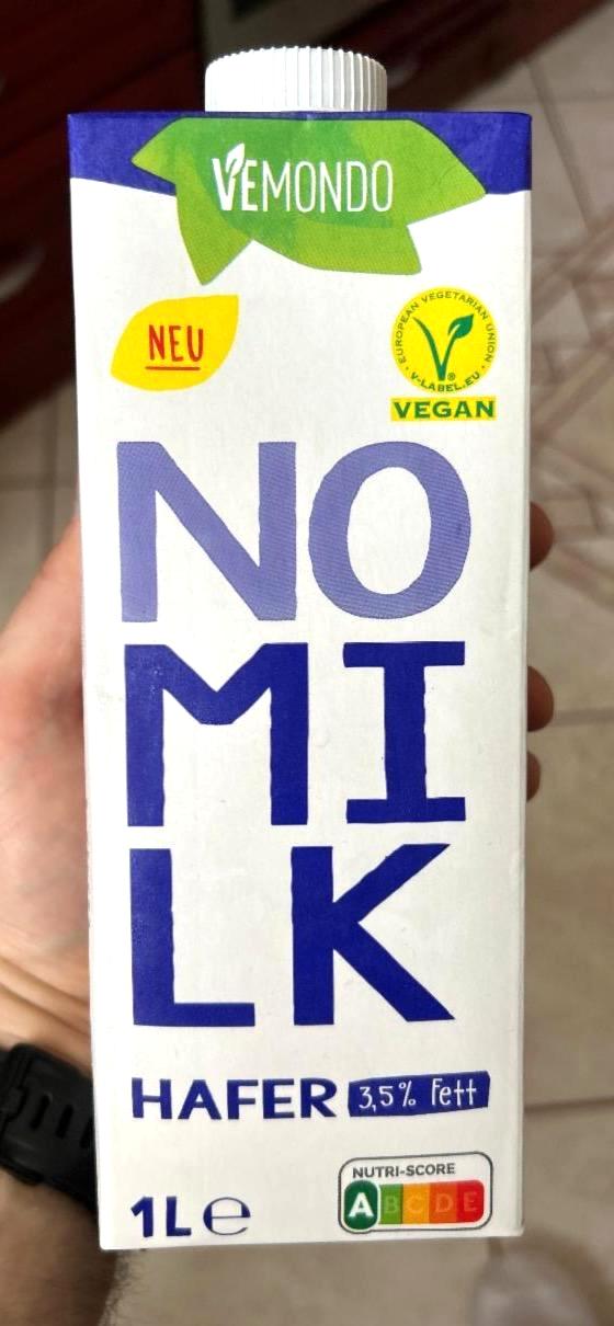 No milk Hafer 3,5% Vemondo - kalória, kJ és tápértékek