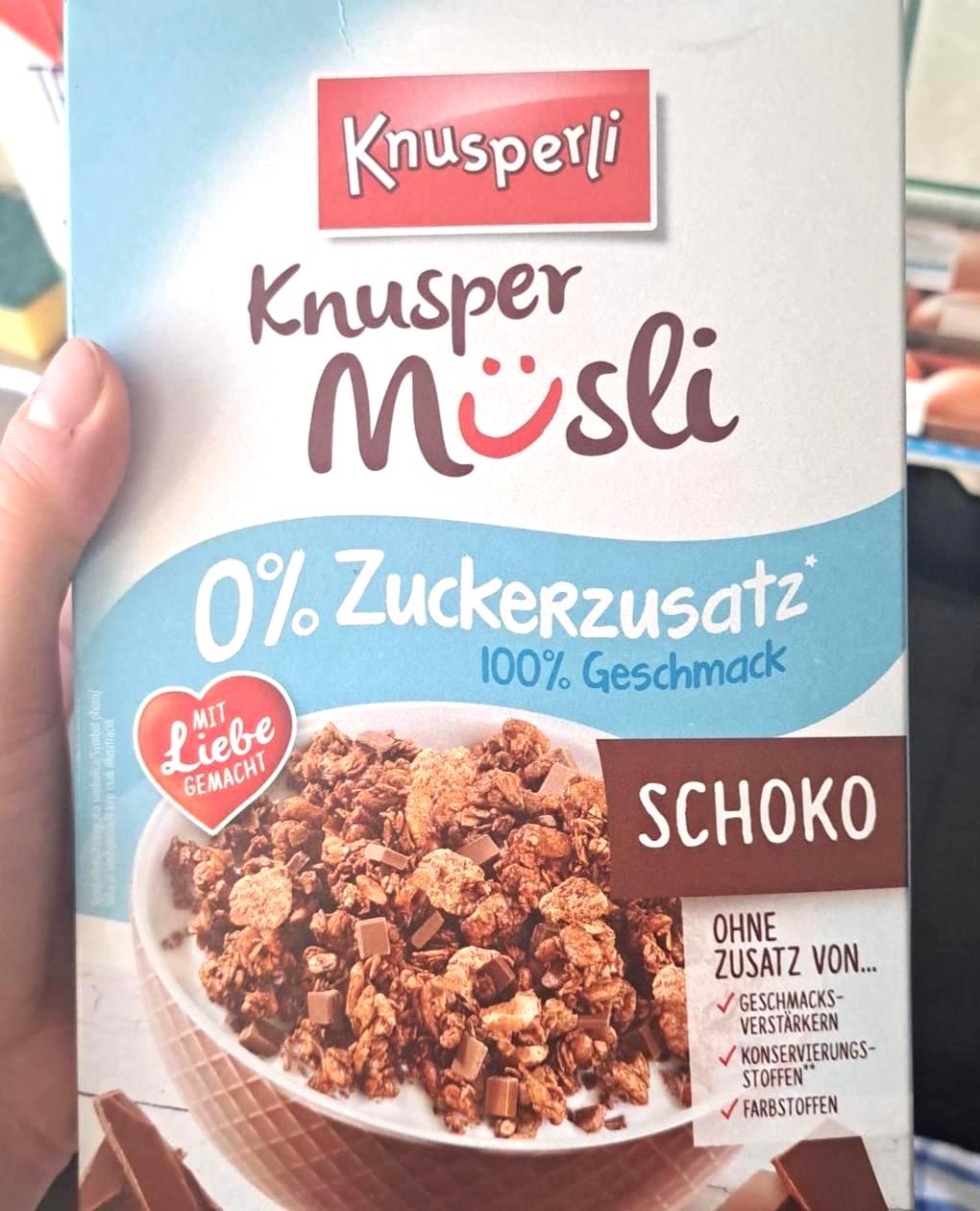 Képek - Knusper müsli 0% Zuckerzusatz Schoko Knusperli