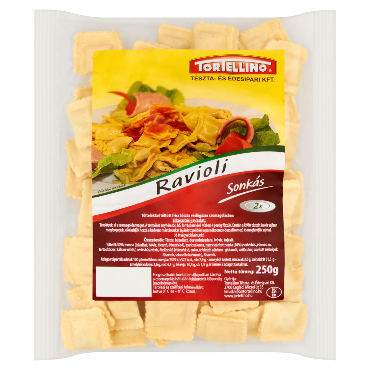 Képek - Tortellino Ravioli sonkás töltelékkel töltött friss tészta 250 g