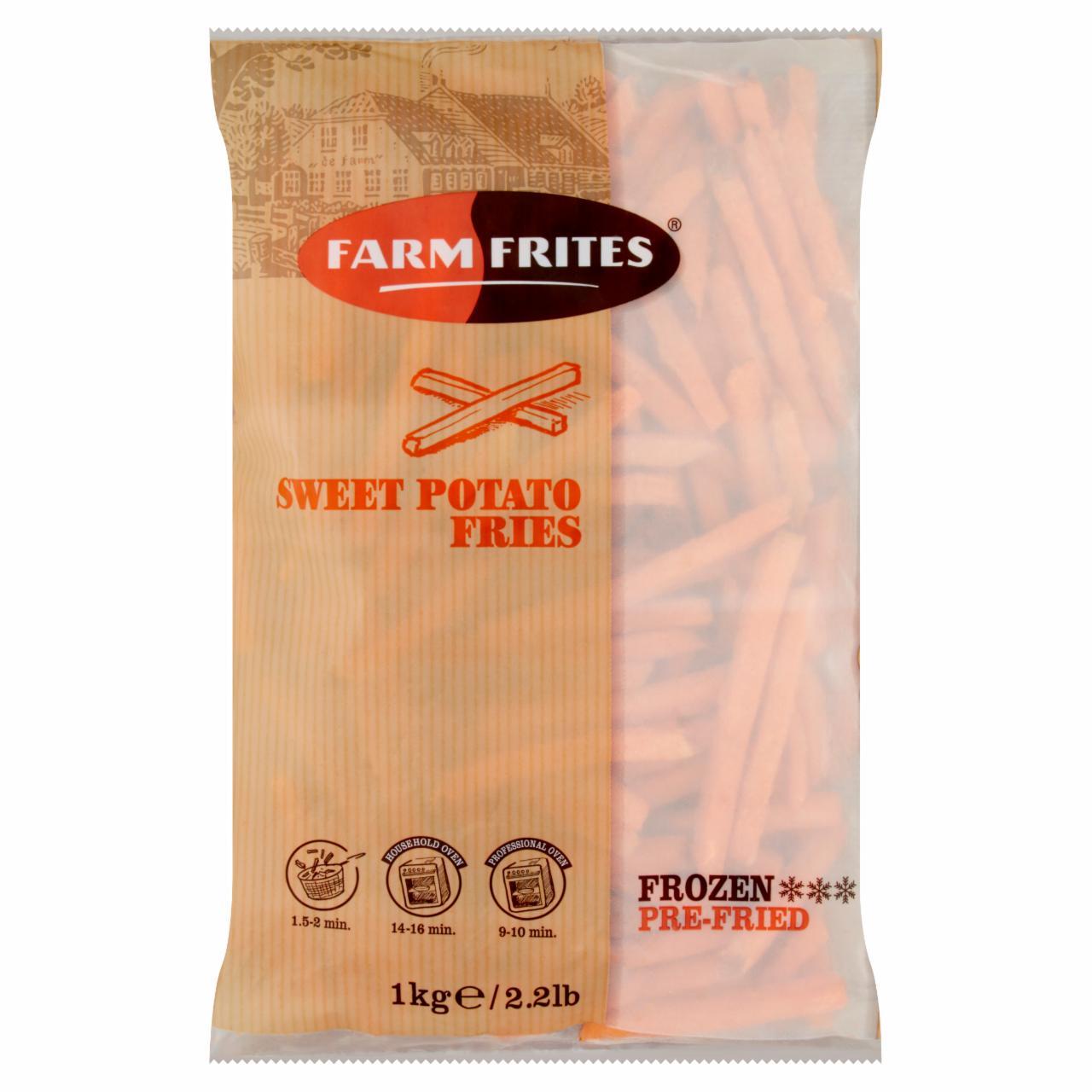 Képek - Farm Frites elősütött gyorsfagyasztott bevonatos héjas édesburgonya hasábok 1 kg