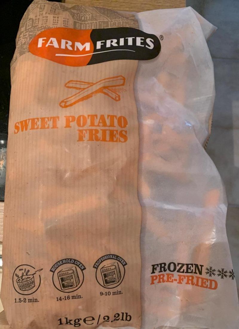 Képek - Farm Frites elősütött gyorsfagyasztott bevonatos héjas édesburgonya hasábok 1 kg