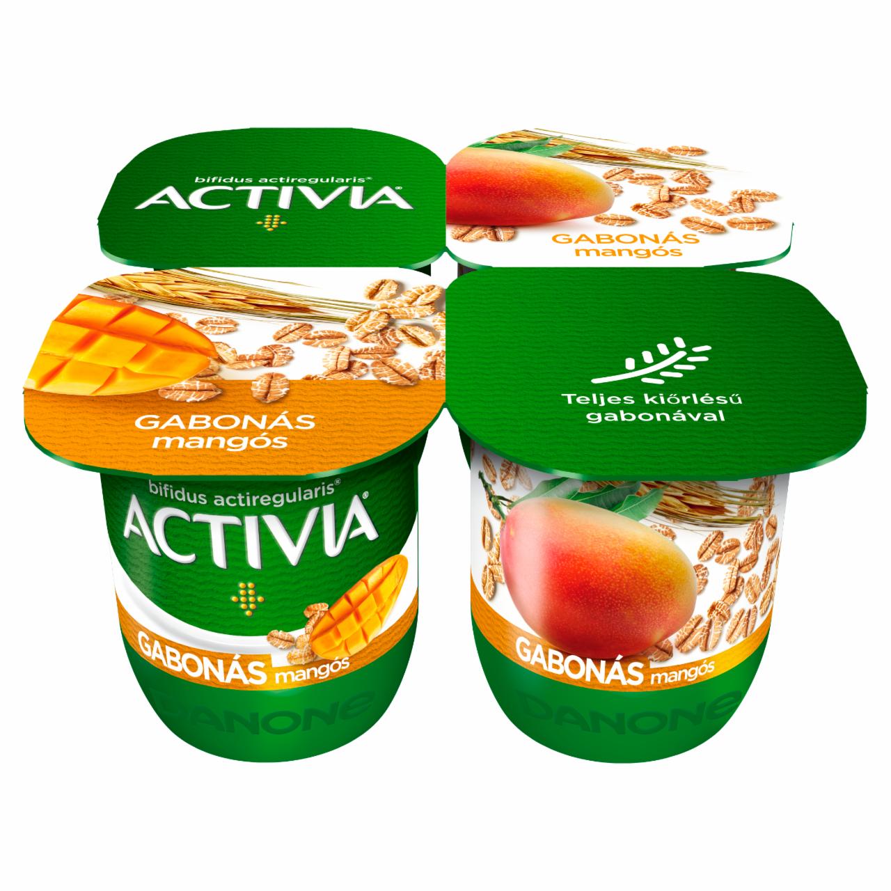 Képek - Activia élőflórás, zsírszegény mangós joghurt gabonával Danone