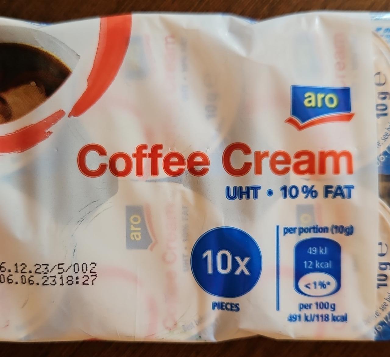 Képek - Kávétejszín coffee cream UHT 10% fat Aro