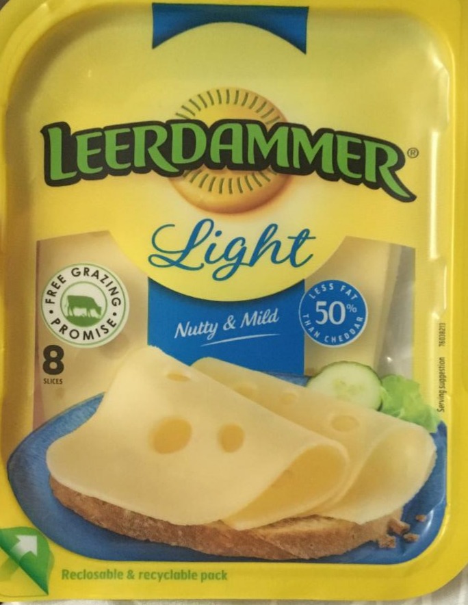 Képek - Lightlife félzsíros félkemény szeletelt sajt Leerdammer