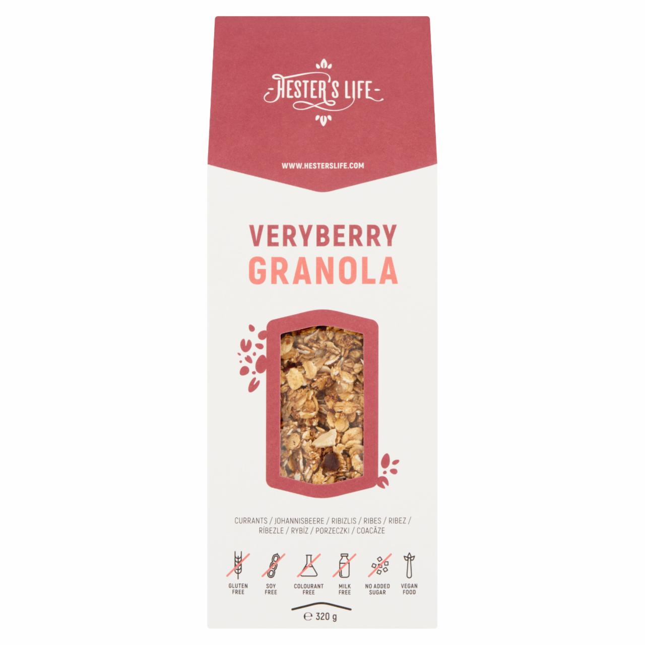 Képek - Hester's Life Veryberry ribizlis granola 320 g