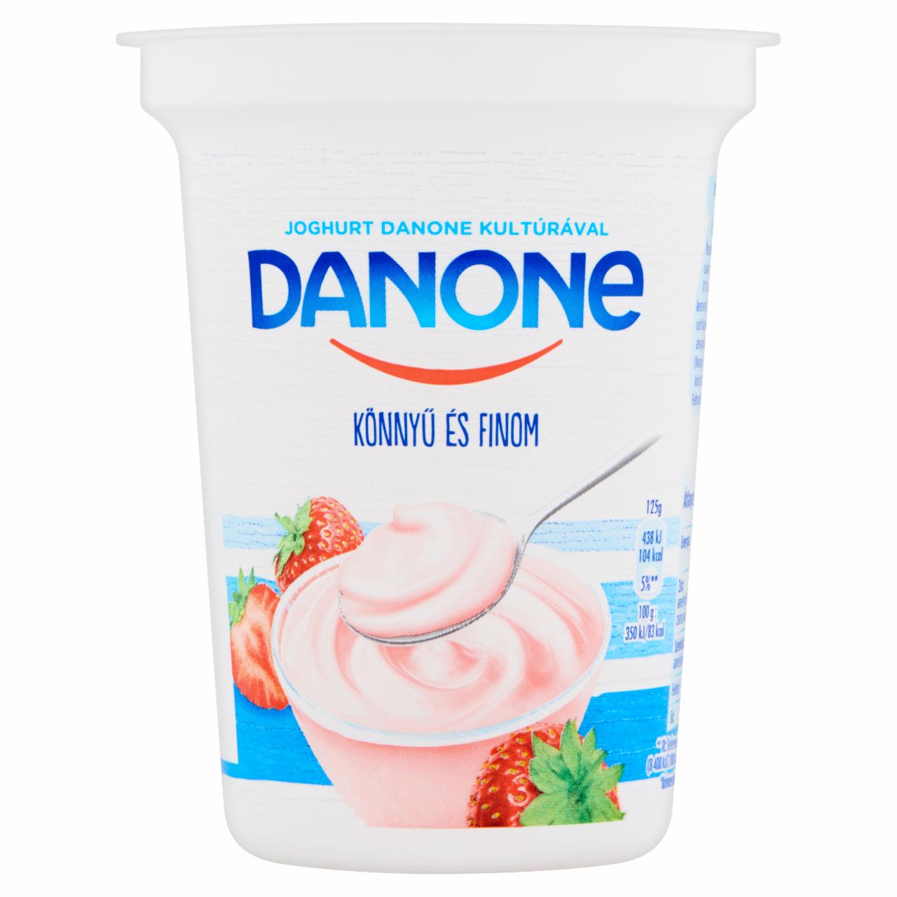 Képek - Danone eperízű, élőflórás, zsírszegény joghurt 400 g