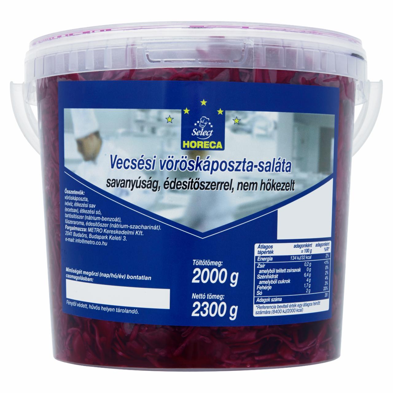 Képek - Horeca Select vecsési vöröskáposzta-saláta édesítőszerrel 2300 g