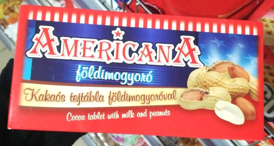 Képek - Kakaós tejtábla földimogyoróval Americana