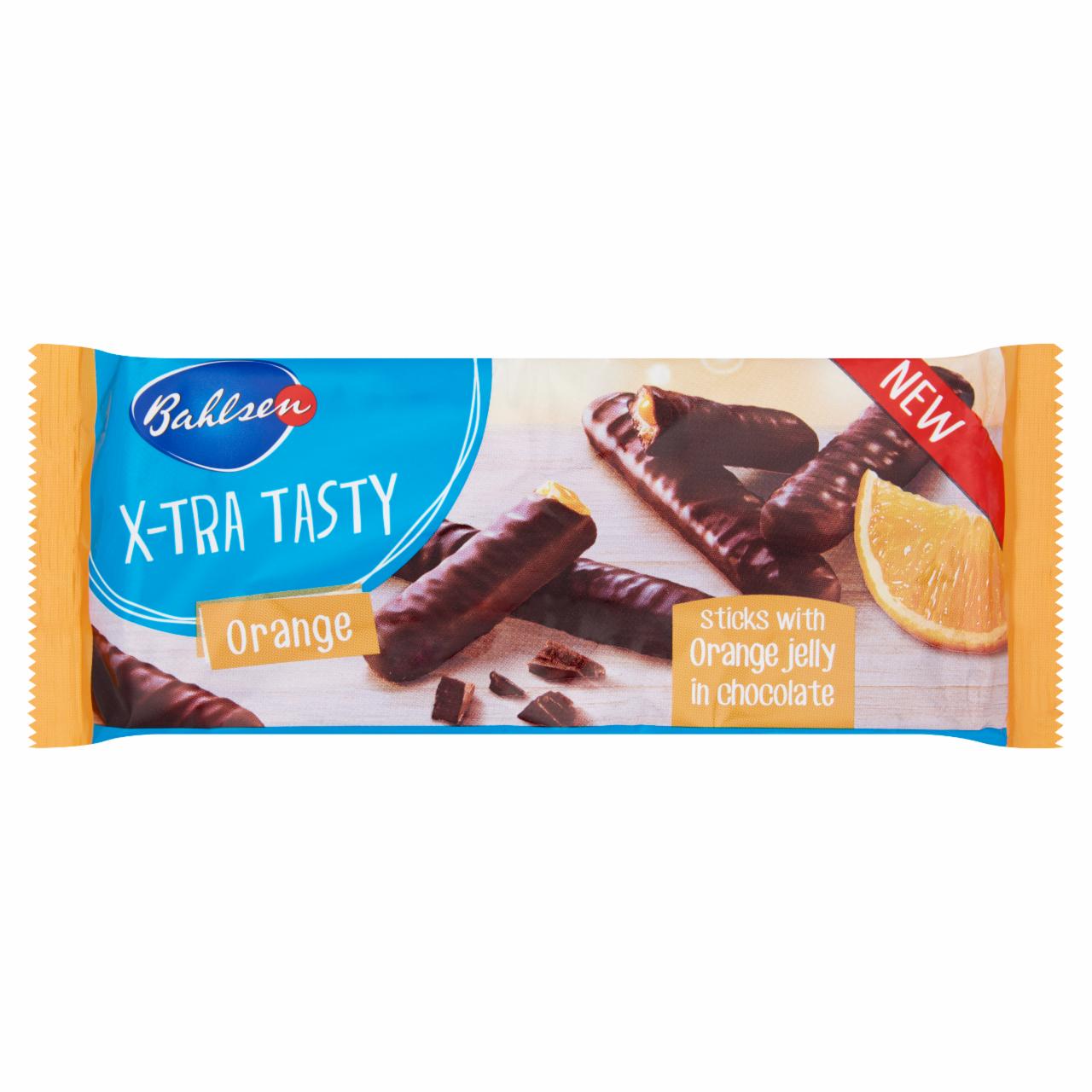 Képek - Bahlsen X-tra Tasty kekszrudacskák narancs zselével, csokoládéval bevonva 118 g