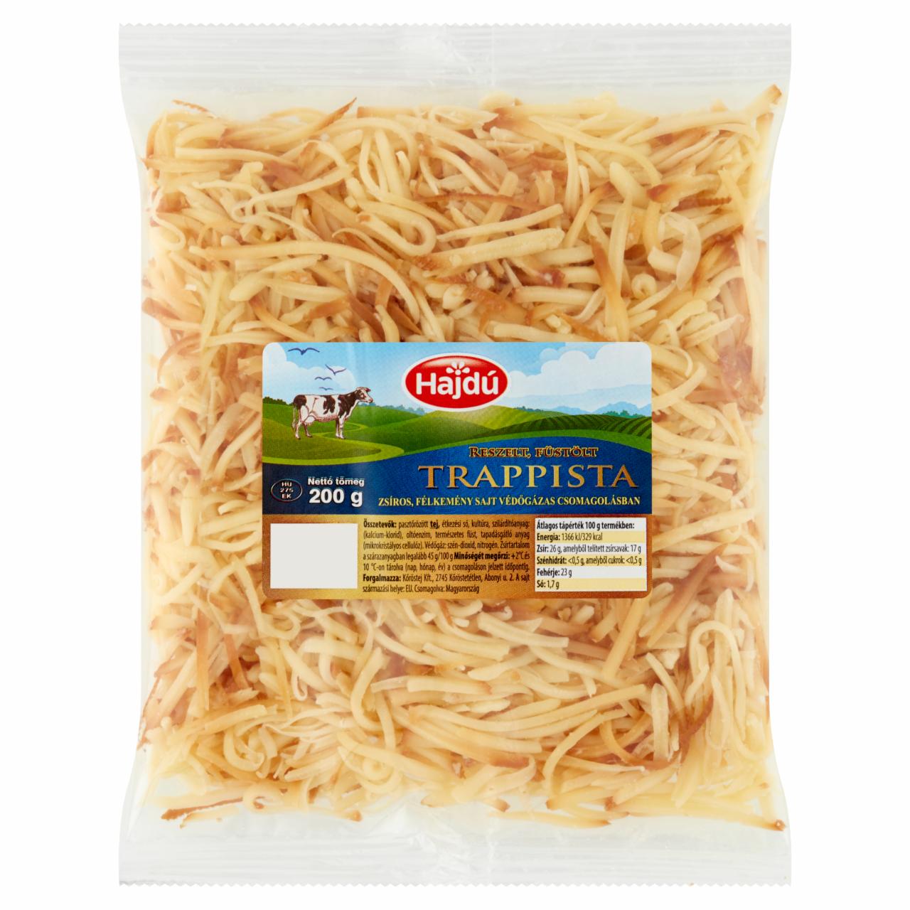 Képek - Hajdú reszelt, füstölt trappista sajt 200 g