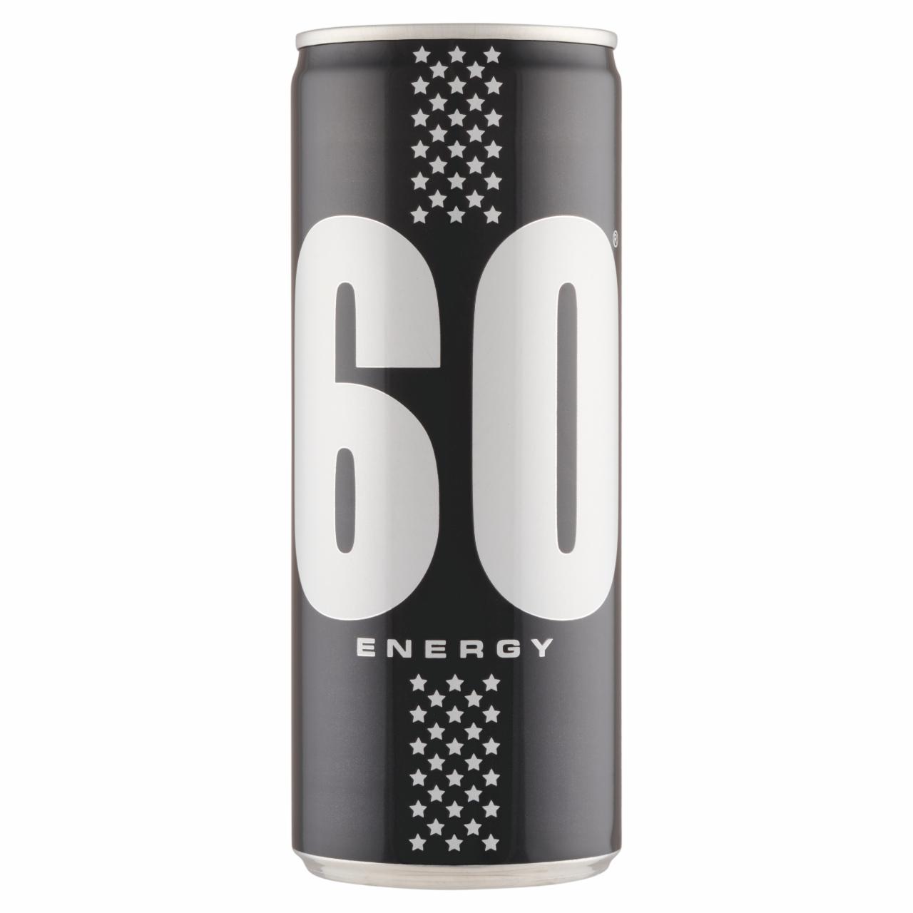 Képek - 60 Energy tutti-frutti ízű szénsavas ital, koffeinnel, cukorral, édesítőszerrel 250 ml