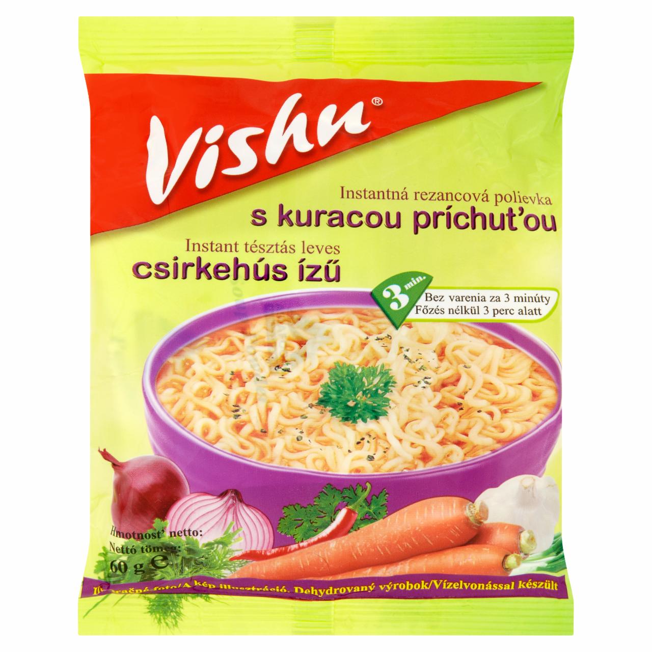 Képek - Vishu csirkehús ízű instant tésztás leves 60 g