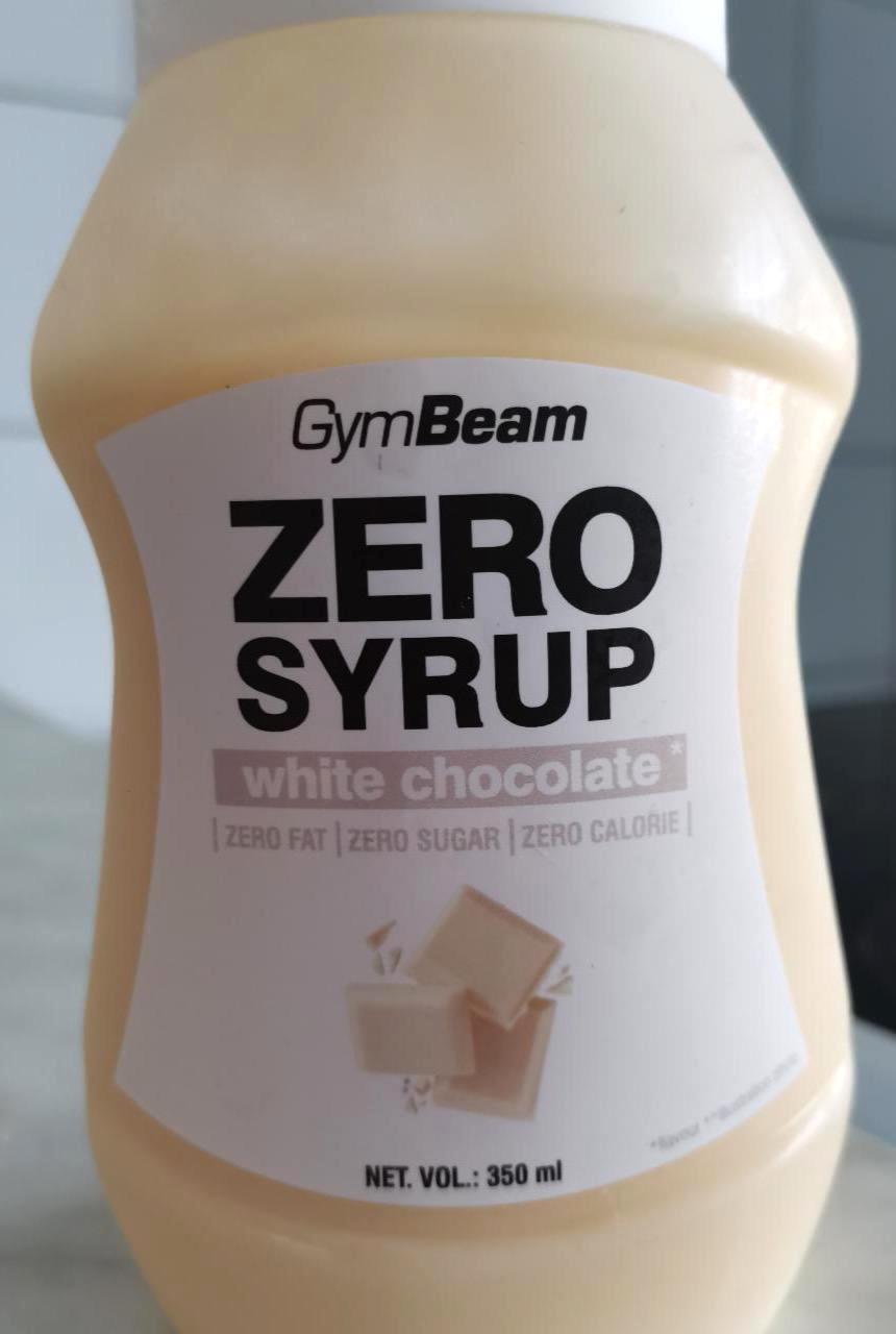 Képek - Zero syrup fehércsoki ízű GymBeam