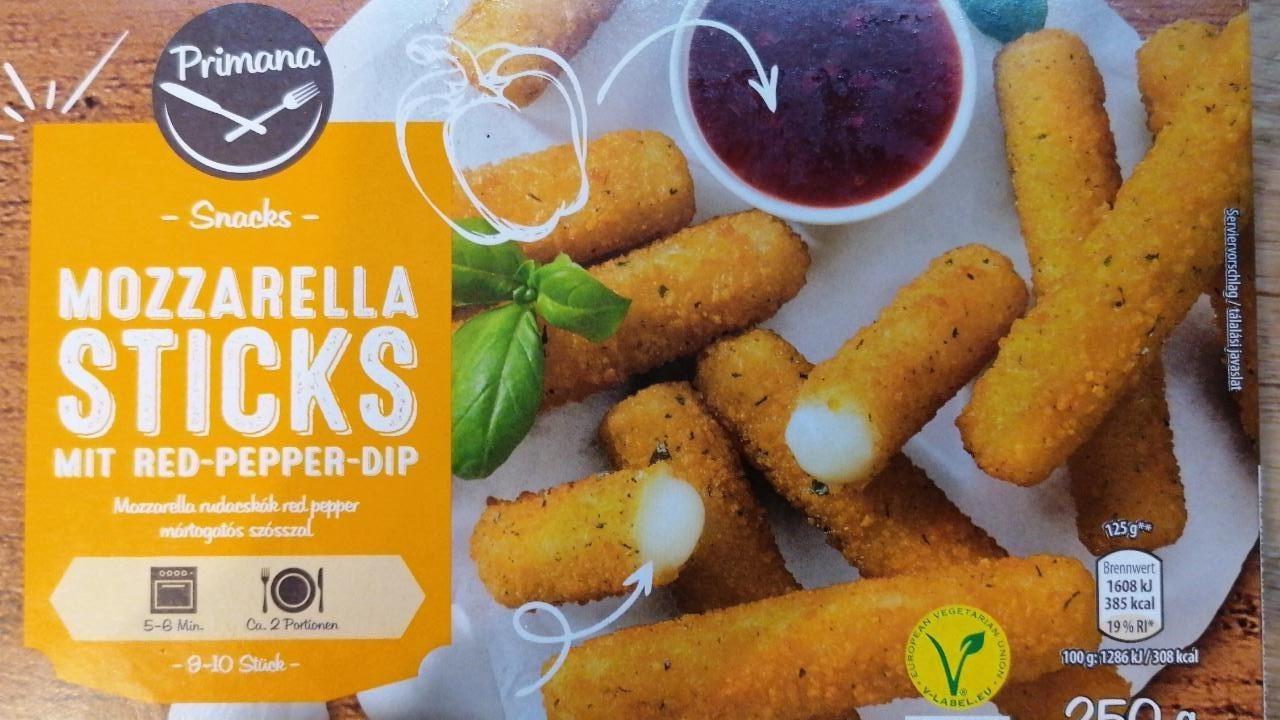 Képek - Mozzarella sticks mit red-pepper dip Primana