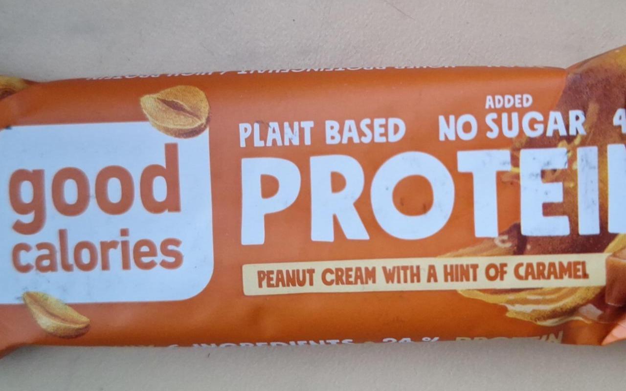 Képek - Good Calories fehérjetartalmú szelet mogyoróvajjal, datolyával, borsóproteinnel 42 g