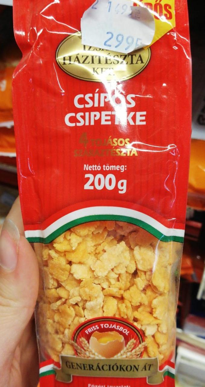 Képek - Csípős csipetke 4 tojásos száraztészta Izsáki házitészta