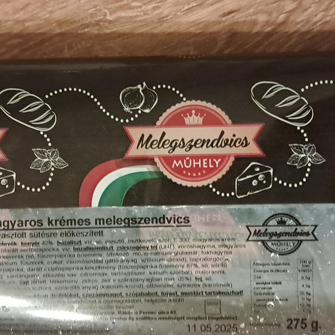 Képek - Magyaros Krémes melegszendvics Melegszendvics Műhely