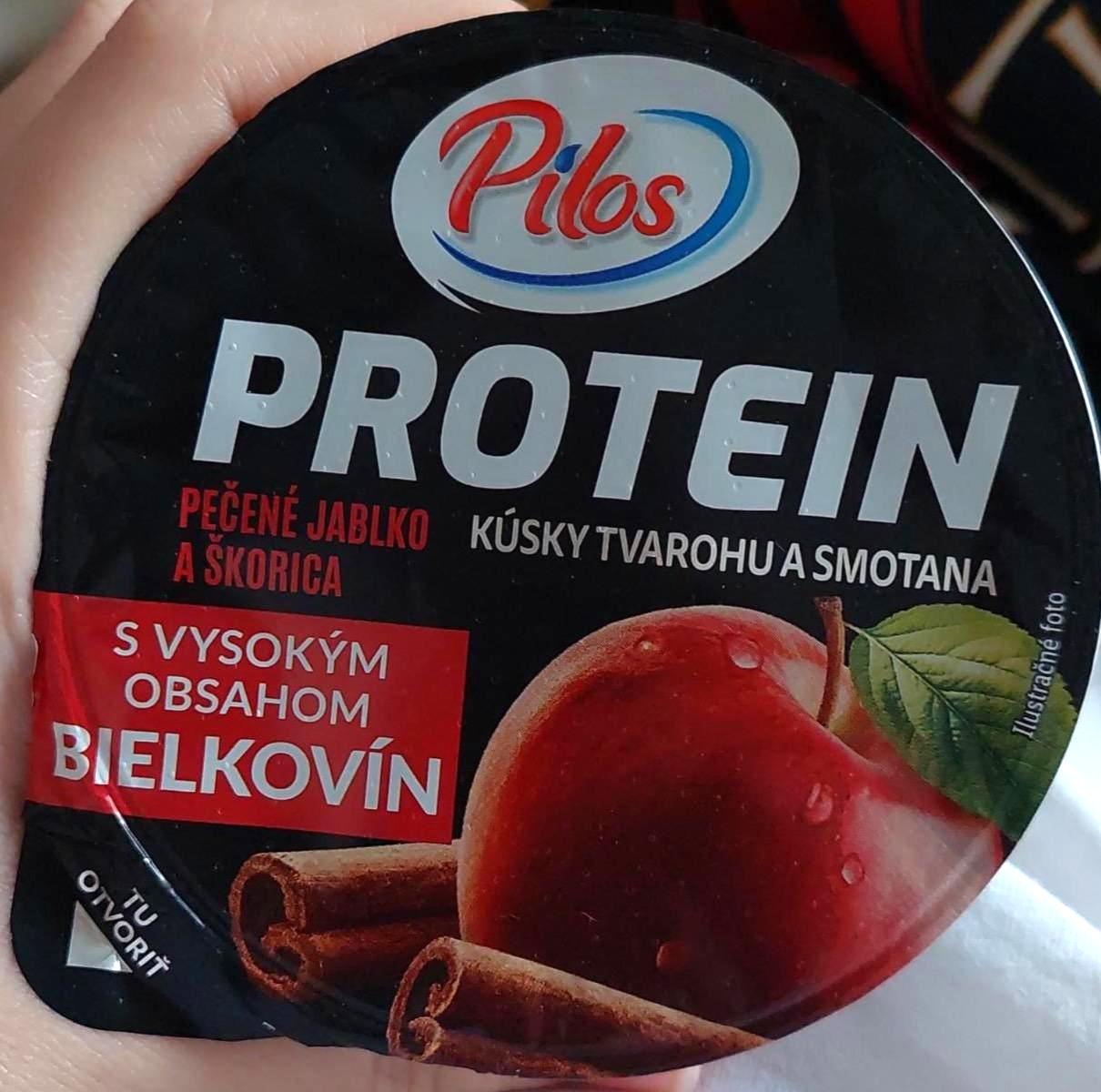 Képek - Protein joghurt túró darabokkal Alma - fahéj ízesítésű Pilos