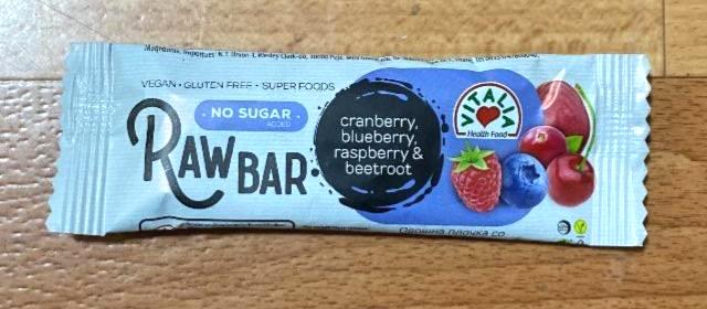 Képek - Raw Bar No added sugar Cranberry, blueberry, raspberry & beetroot Vitalia