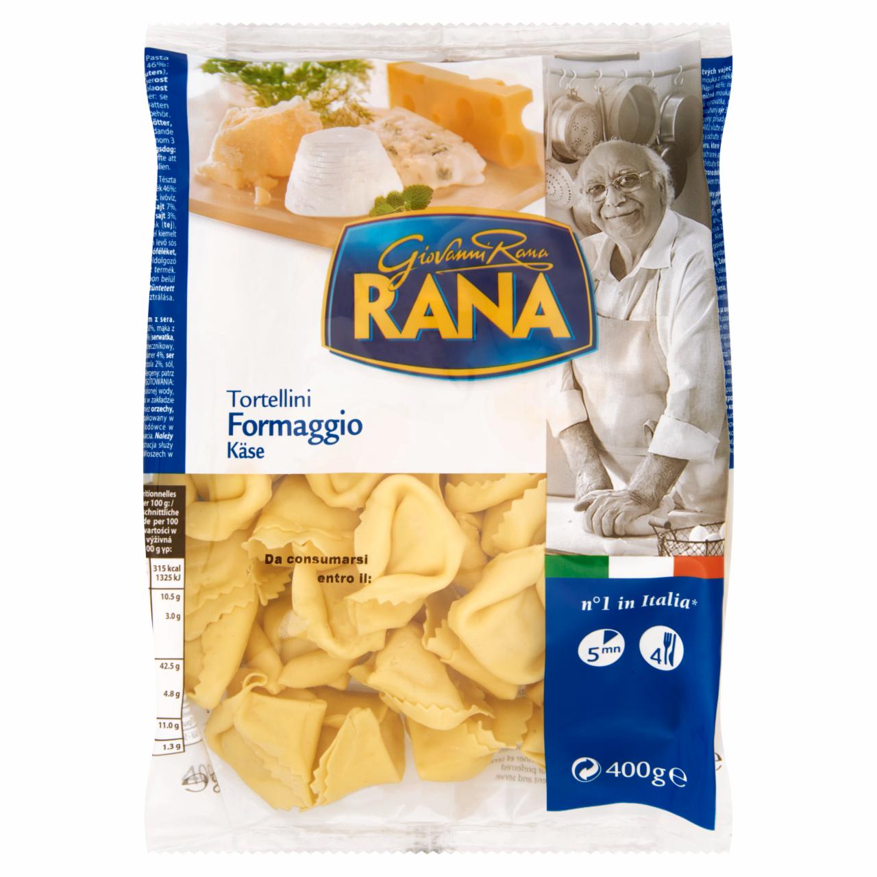 Képek - Giovanni Rana Tortellini sajttal töltött, friss, tojásos tészta 400 g