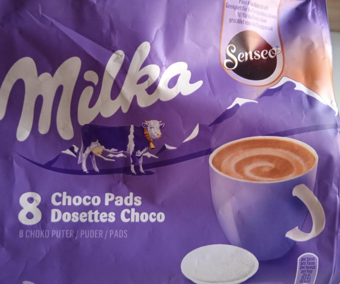 Képek - Senseo Milka instant kakaós italpor cukrokkal és édesítőszerekkel párnás kiszerelésben 8 db 112 g