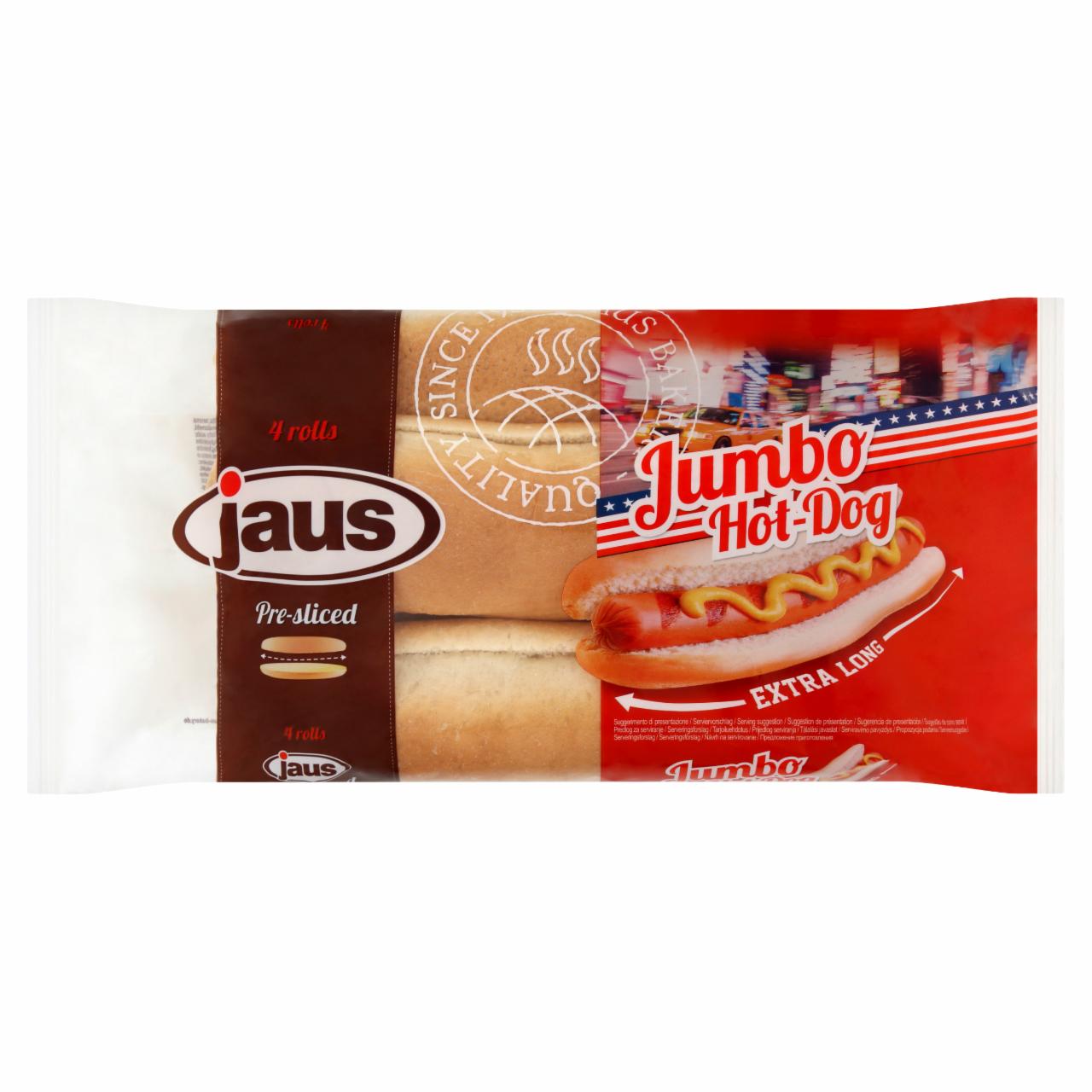 Képek - Jaus Jumbo Hot-Dog aprósütemény 4 db 320 g