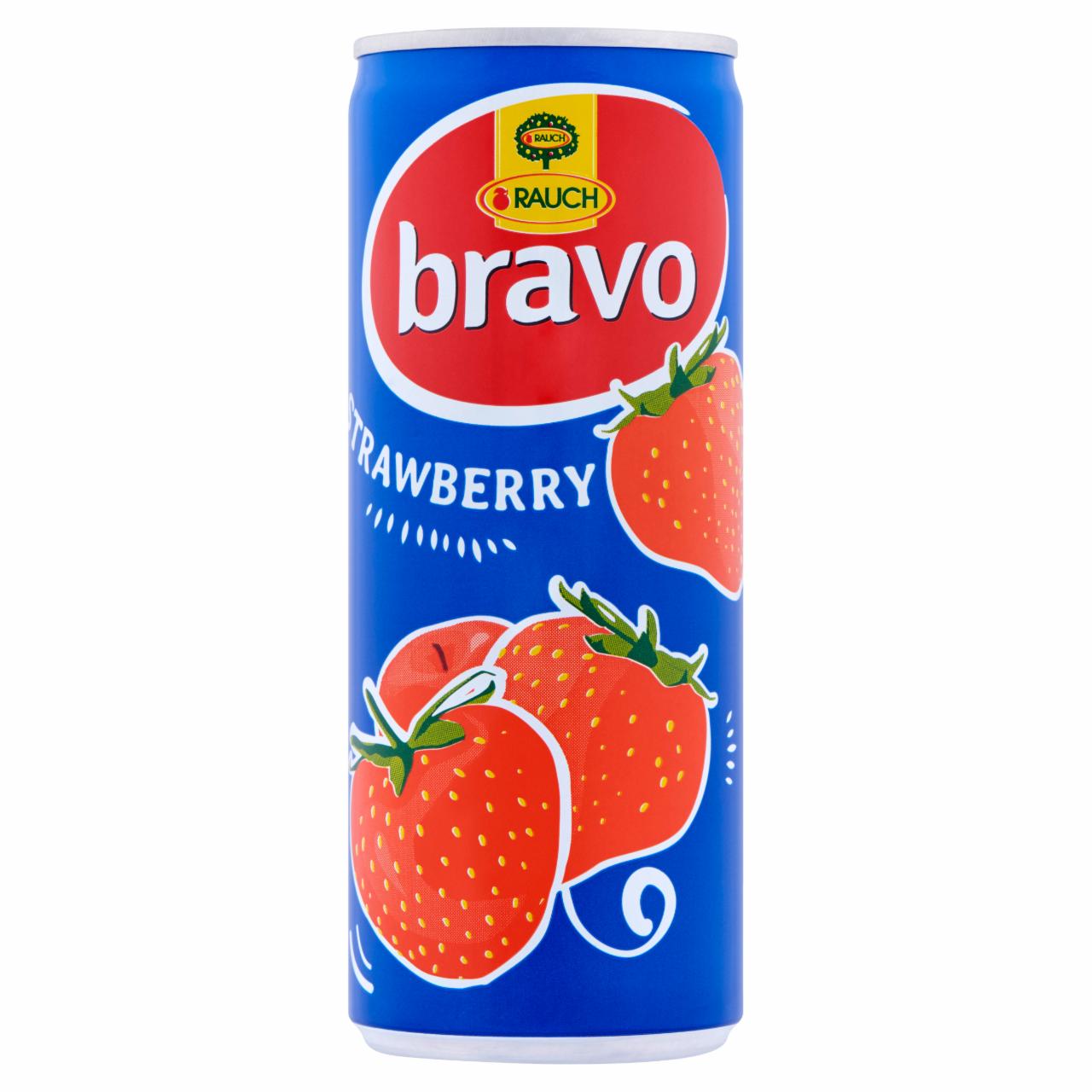 Képek - Rauch Bravo vegyes gyümölcsital eperpüréből 250 ml