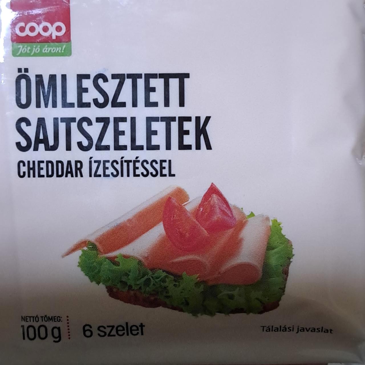 Képek - Ömlesztett sajtszeletek cheddar ízesítéssel Coop