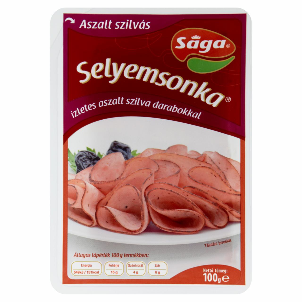 Képek - Sága aszalt szilvás selyemsonka pulykahúsból 100 g