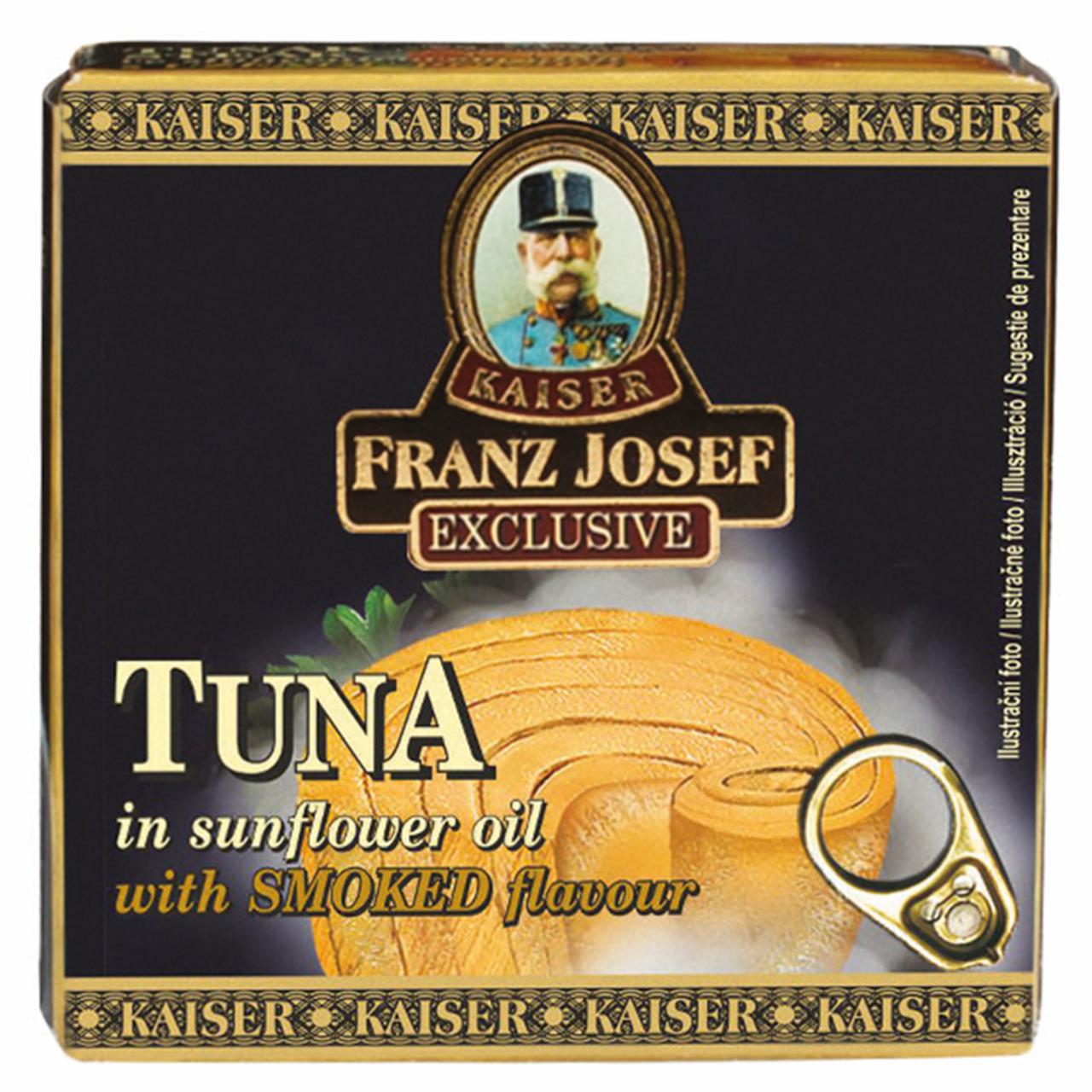 Képek - Kaiser Franz Josef Exclusive tonhal napraforgó olajban füstölt ízesítéssel 80 g