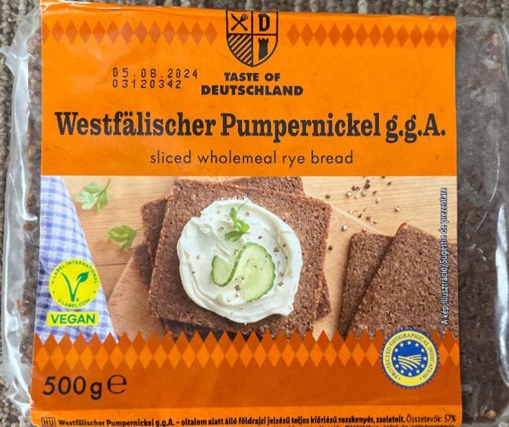 Képek - Westfälischer Pumpernickel fekete rozskenyér Taste of Deutschland