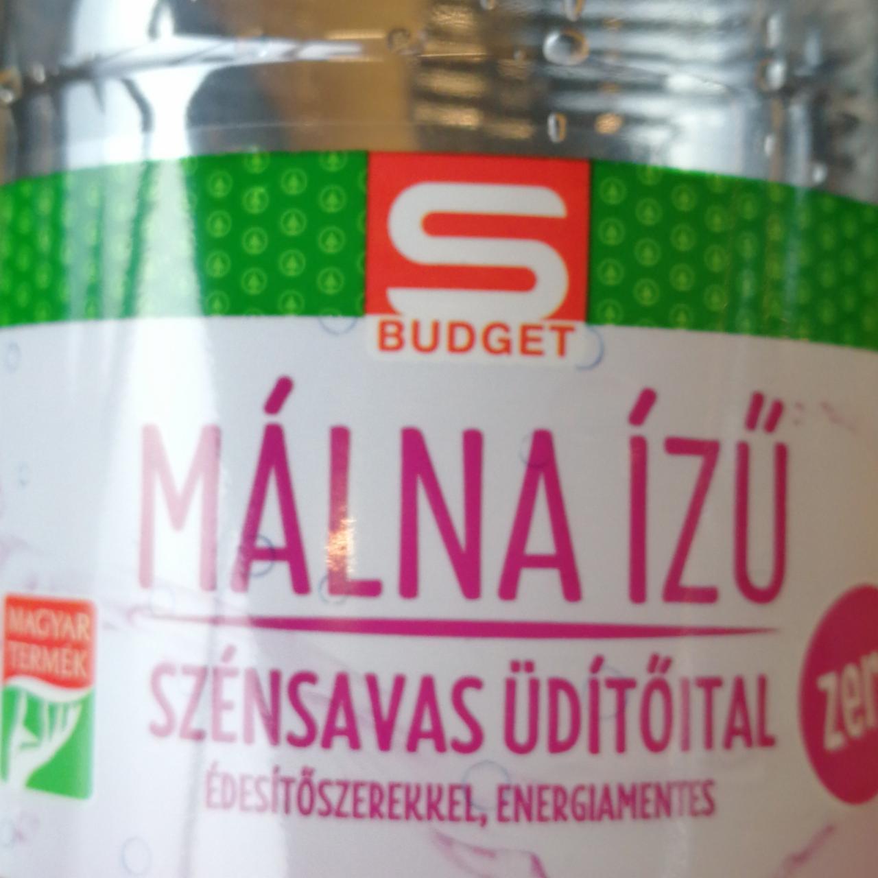 Képek - Málna ízű szénsavas üdítőital S Budget