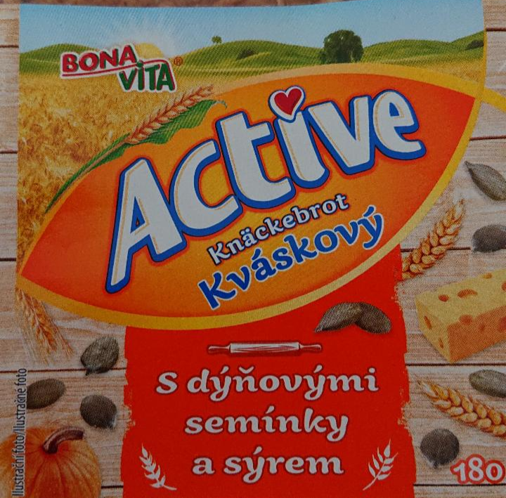 Képek - Active Knäckebrot kváskový s dýňovými semínky a sýrem Bonavita
