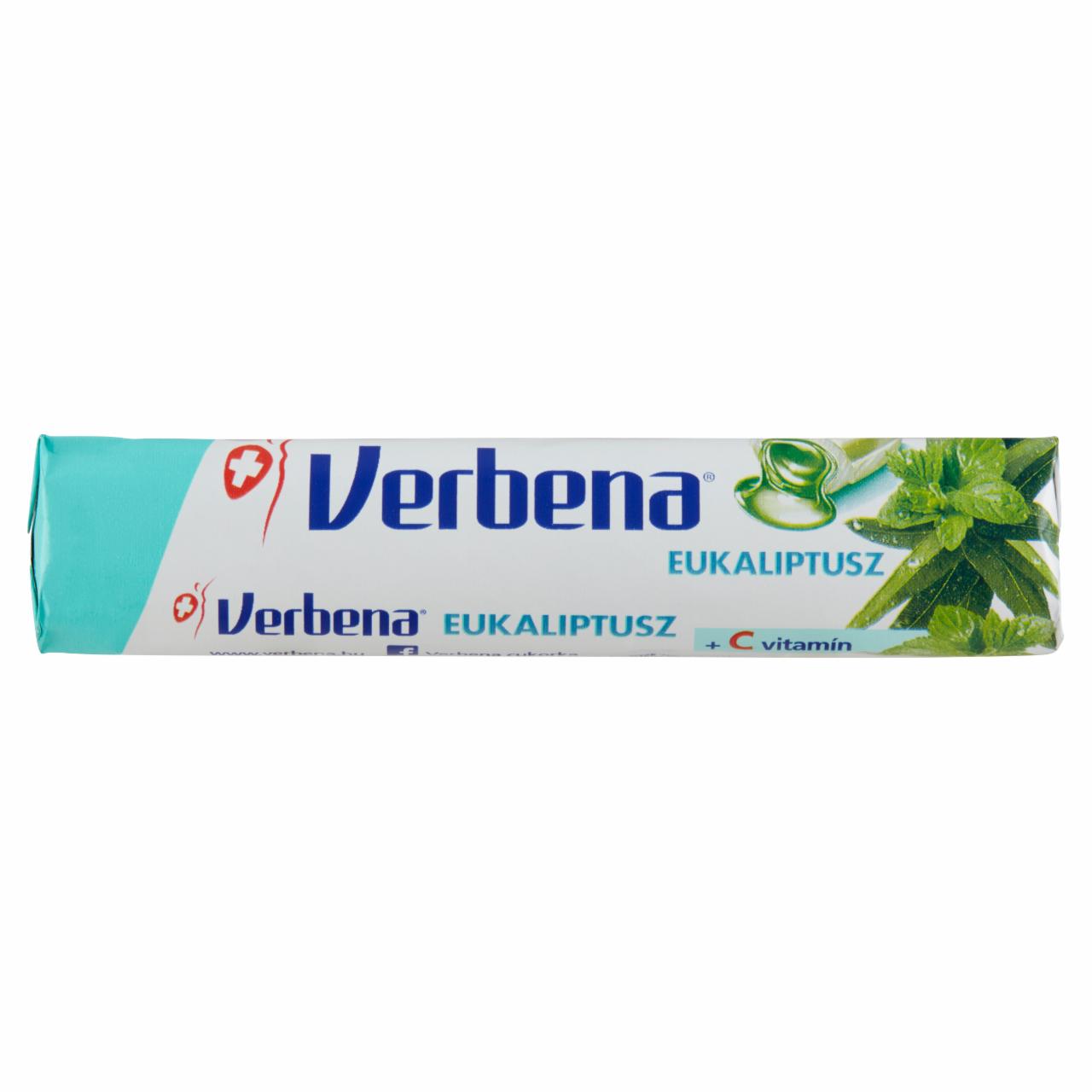 Képek - Verbena töltött keménycukorka eukaliptusz-mentol kivonattal és C vitaminnal 32 g