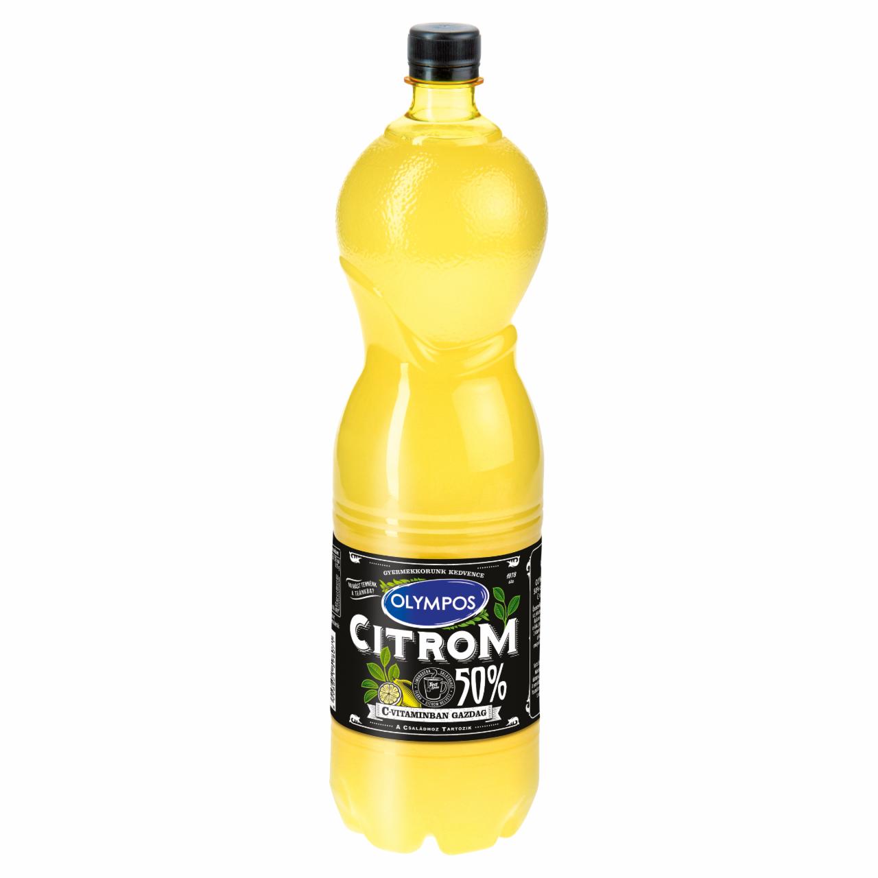 Képek - Olympos citrom ízesítő 50% citromlé tartalommal 1,5 l