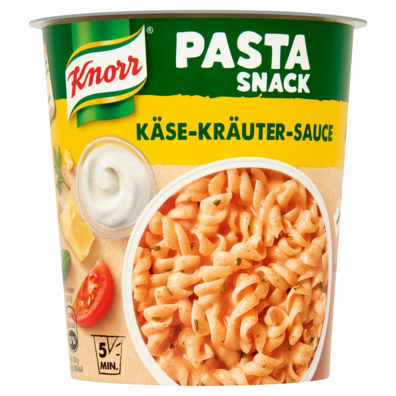 Képek - Knorr Pasta Snack tészta sajtos-zöldfűszeres szósszal 65 g