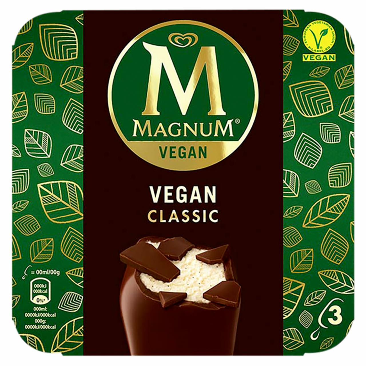 Képek - Magnum multipack jégkrém vegán Classic 3 x 90 ml (270 ml)