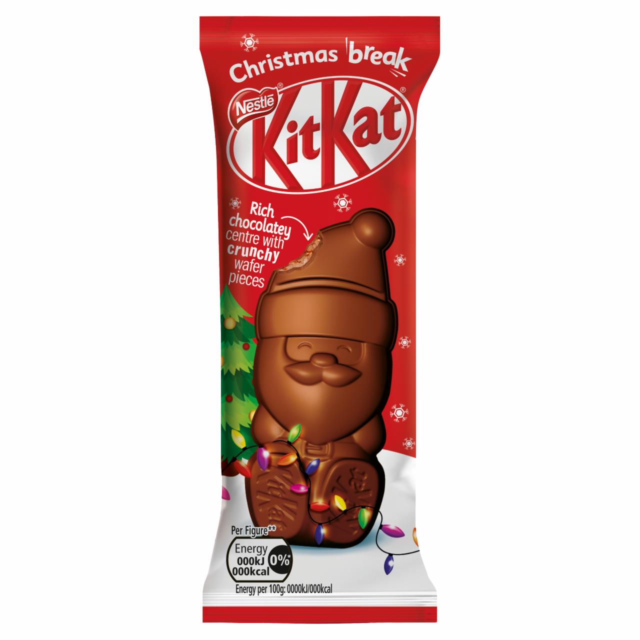 Képek - KitKat tejcsokoládé zsírszegény kakaós krémmel, kekszporral, rizspehellyel és ostyadarabokkal 29 g